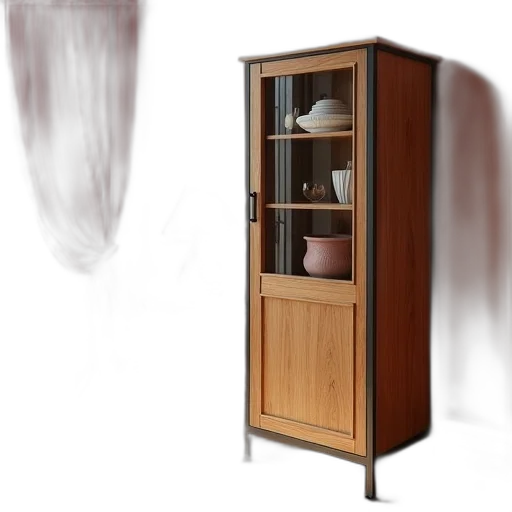 furniture, staff, 3d render, photorealistic, concept art, earth tones, wooden, cabinet transparent PNG cut-out