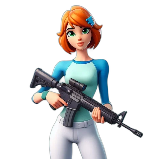 weapon, staff, jacket, animal, concept art, 3d render, cartoon, pixel art transparent PNG cut-out