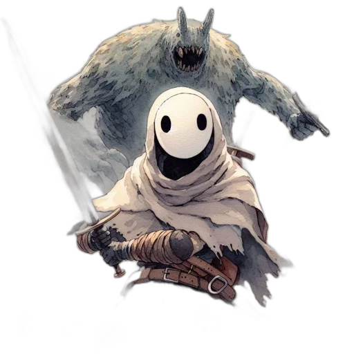 mask, creature, face, animal, concept art, fantasy art, pixel art, comic book art transparent PNG cut-out
