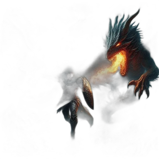 dragon, creature, mask, animal, concept art, fantasy art, watercolor, photorealistic transparent PNG cut-out