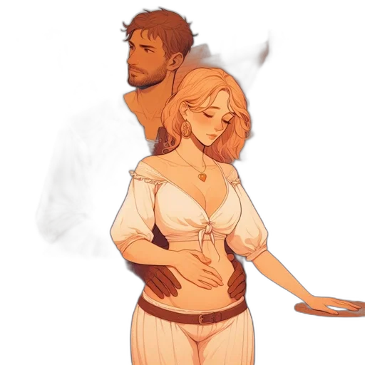 dress, staff, concept art, fantasy art, watercolor, pixel art, fire, fog transparent PNG cut-out