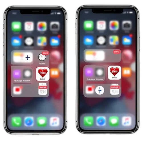 concept art, 3d render, red, second, image, shows, same, smartphone transparent PNG cut-out