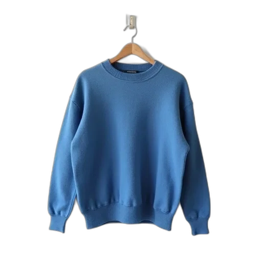 jacket, blue, plain, sweater, hanging, hanger, against, white transparent PNG cut-out