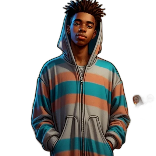 jacket, creature, face, animal, concept art, pixel art, photorealistic, cartoon transparent PNG cut-out