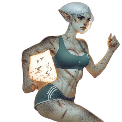 creature, face, staff, mask, concept art, fantasy art, pixel art, watercolor transparent PNG cut-out