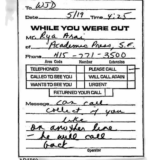 jacket, message, slip, may, 19th, 1979, can, call transparent PNG cut-out