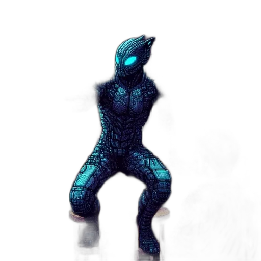 robot, creature, mask, dragon, 3d render, concept art, pixel art, comic book art transparent PNG cut-out