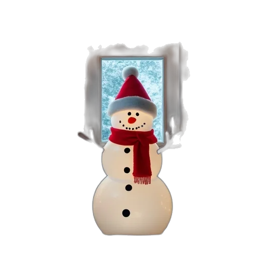 hat, 3d render, pixel art, snow transparent PNG cut-out