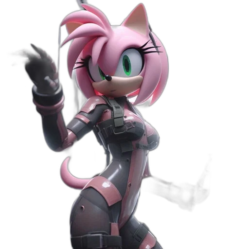 robot, concept art, 3d render, cyberpunk, pixel art, animated, feline, figure transparent PNG cut-out