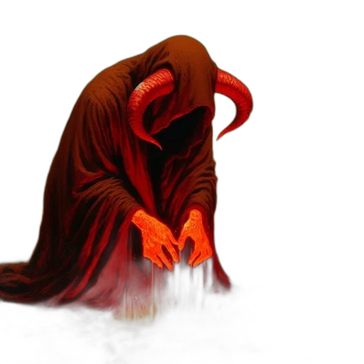 creature, mask, dragon, hair, concept art, 3d render, fantasy art, photorealistic transparent PNG cut-out