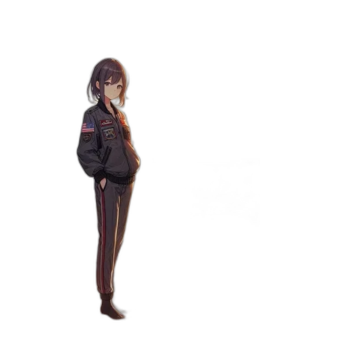 jacket, staff, weapon, robot, 3d render, concept art, anime, pixel art transparent PNG cut-out