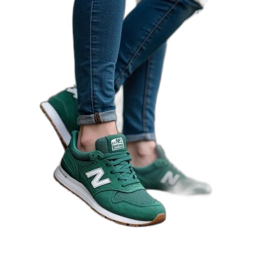 shoes, jacket, 3d render, photorealistic, vaporwave, concept art, green, neon transparent PNG cut-out