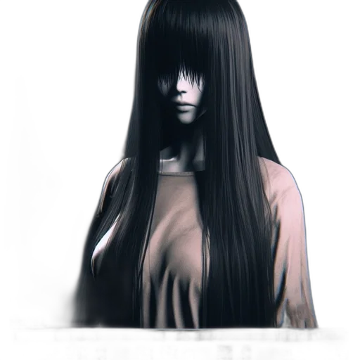 hair, mask, face, dress, fantasy art, photorealistic, concept art, anime transparent PNG cut-out