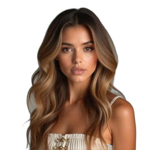 hair, jewelry, face, dress transparent PNG cut-out