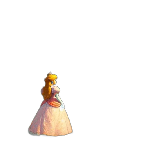 dress, crown, hat, staff, 3d render, concept art, pixel art, photorealistic transparent PNG cut-out
