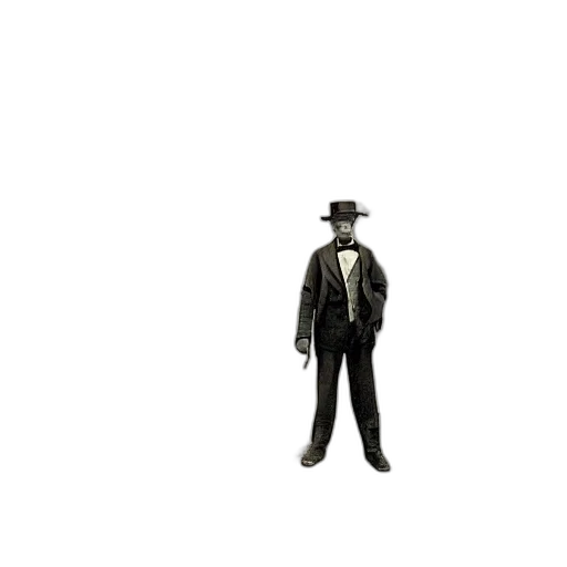 hat, staff, robot, jacket transparent PNG cut-out