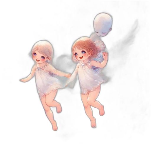 dress, creature, hair, mask, concept art, watercolor, 3d render, fantasy art transparent PNG cut-out