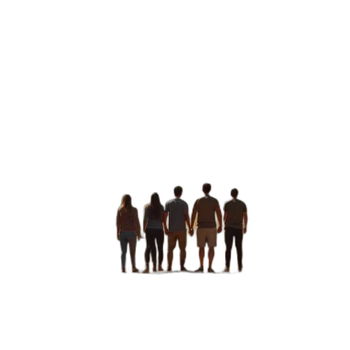 staff, hair, jacket, robot transparent PNG cut-out