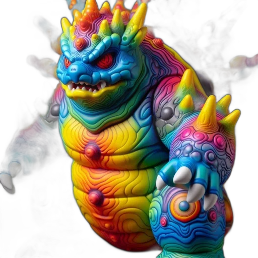 dragon, creature, staff, mask, concept art, fantasy art, 3d render, photorealistic transparent PNG cut-out