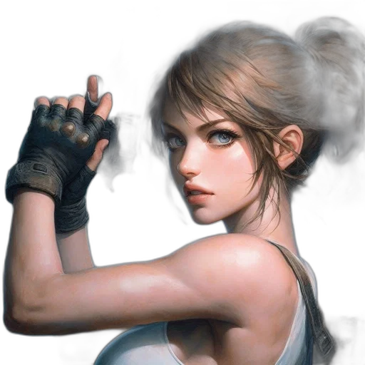 weapon, face, staff, concept art, fantasy art, photorealistic, pixel art, monochrome transparent PNG cut-out