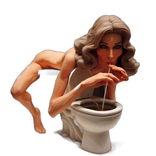 photorealistic, concept art, uncanny, sculpture, features, woman, unusual, pose transparent PNG cut-out