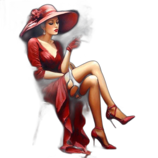 hat, dress, staff, jewelry, photorealistic, fantasy art, concept art, cartoon transparent PNG cut-out