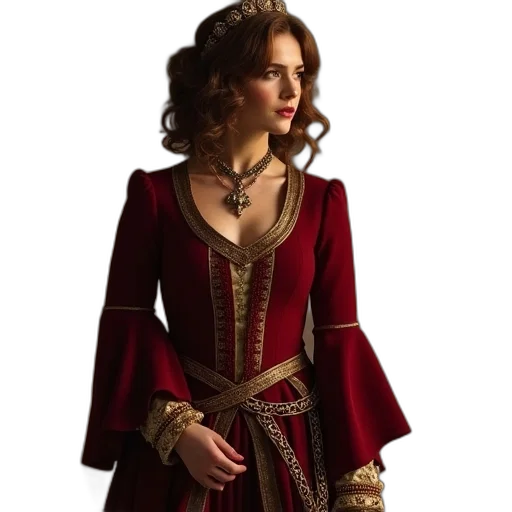 dress, jewelry, crown, jacket transparent PNG cut-out