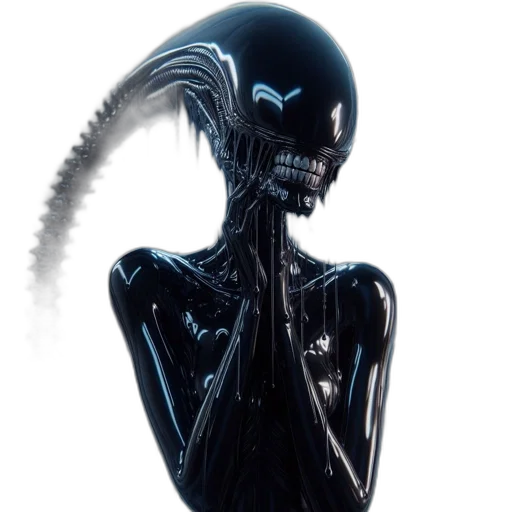 creature, mask, robot, hair, concept art, comic book art, cyberpunk, fantasy art transparent PNG cut-out