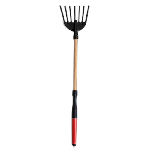 staff, weapon, umbrella, food, 3d render, garden, rake, black transparent PNG cut-out
