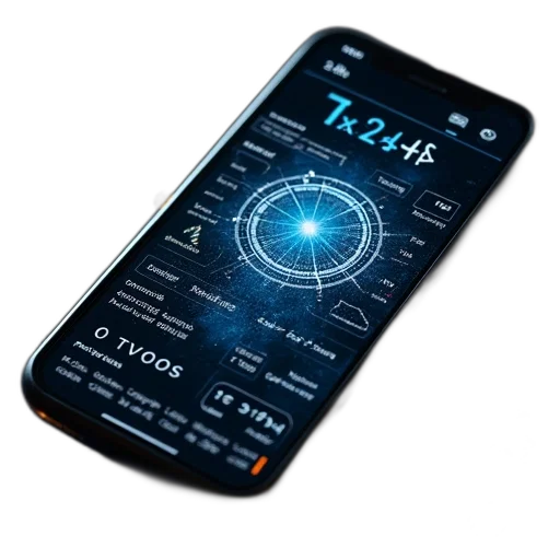 concept art, cyberpunk, cell, phone transparent PNG cut-out