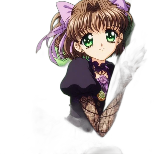 staff, weapon, umbrella, flower, anime, pixel art, cartoon, vaporwave transparent PNG cut-out