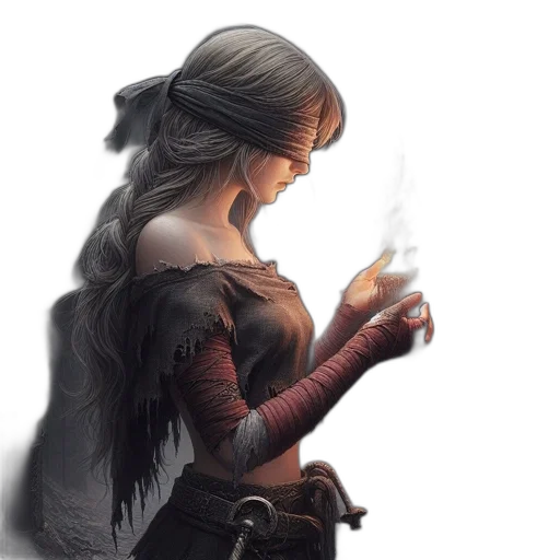 dragon, sword, dress, staff, fantasy art, concept art, comic book art, pixel art transparent PNG cut-out