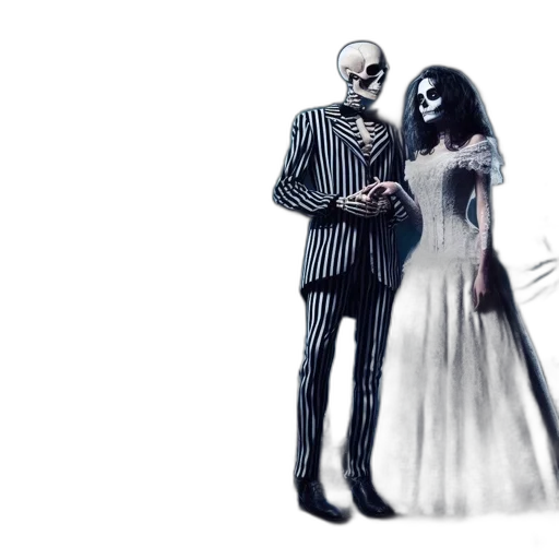 dress, mask, concept art, watercolor, comic book art, pixel art, monochrome, dark transparent PNG cut-out