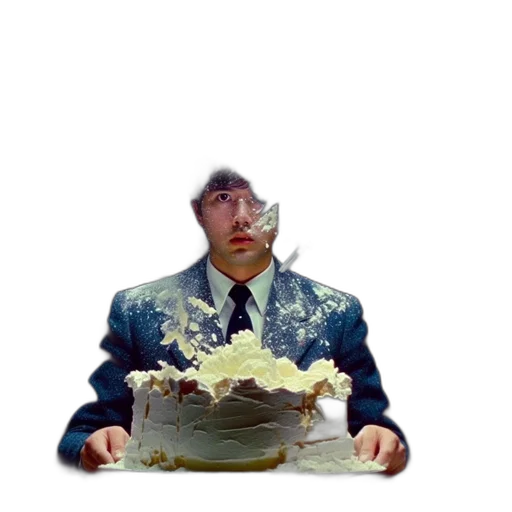 food, face, jacket, staff, 3d render, concept art, man, suit transparent PNG cut-out