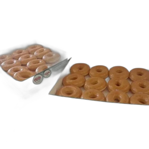 food, jewelry, 3d render, two, boxes, krispy, kreme, donuts transparent PNG cut-out