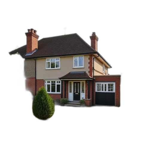 building, 3d render, photorealistic, bedrooms transparent PNG cut-out