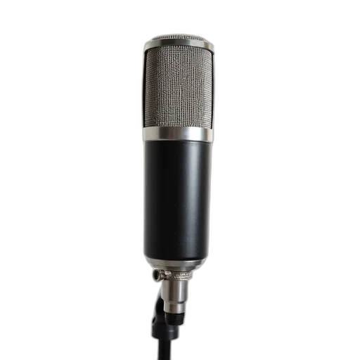 staff, weapon, umbrella, professional, microphone, black, body, silver transparent PNG cut-out