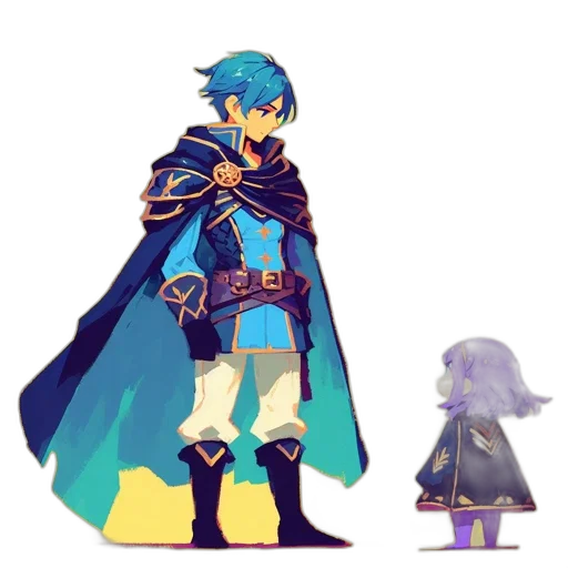sword, weapon, pixel art, concept art, fantasy art, watercolor, fire, blue transparent PNG cut-out