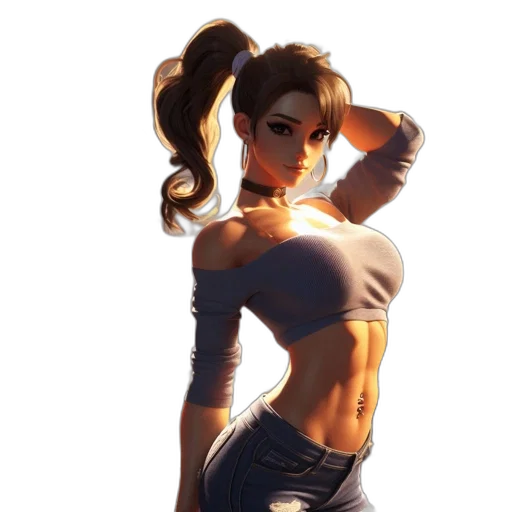weapon, staff, jacket, dress, concept art, fantasy art, anime, comic book art transparent PNG cut-out