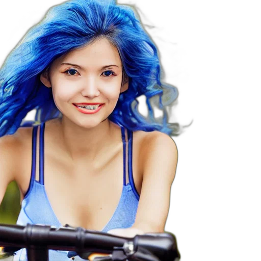 hair, photorealistic, oil painting, concept art transparent PNG cut-out