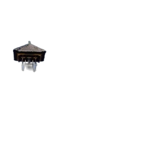 furniture, umbrella, robot, building, pixel art, 3d render, concept art, photorealistic transparent PNG cut-out