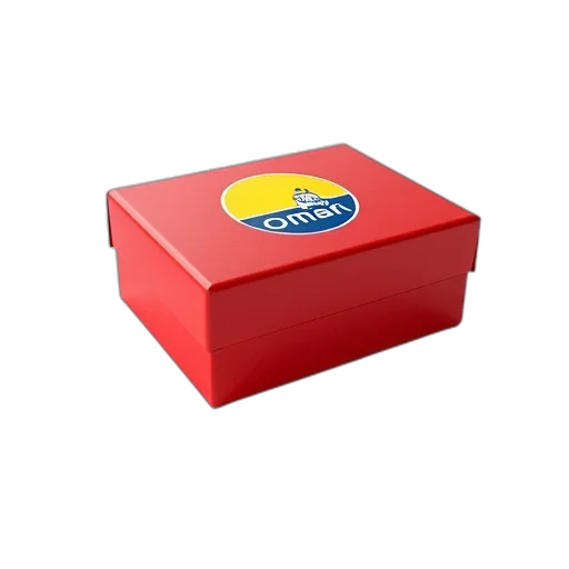 food, shoes, furniture, jewelry, 3d render, photorealistic, red, box transparent PNG cut-out