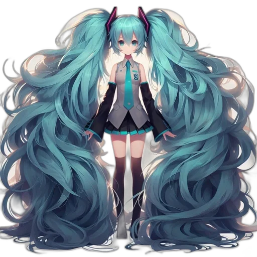 hair, staff, dress, creature, anime, pixel art, concept art, fantasy art transparent PNG cut-out