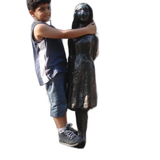 dress, 3d render, photorealistic, concept art, boy, blue, shirt, hugging transparent PNG cut-out