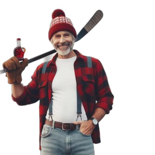 weapon, hat, jacket, concept art, 3d render, man, red, black transparent PNG cut-out