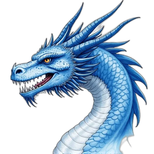 dragon, staff, creature, animal, fantasy art, photorealistic, concept art, pixel art transparent PNG cut-out
