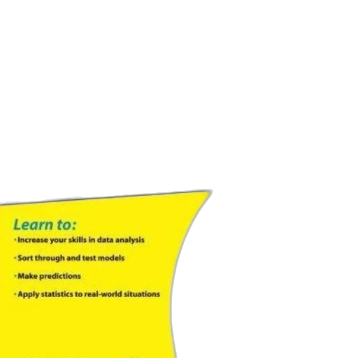 statistics, dummies, book, cover, featuring, yellow, black, design transparent PNG cut-out