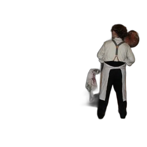 jacket, staff, robot, mask, 3d render, concept art, pixel art, photorealistic transparent PNG cut-out
