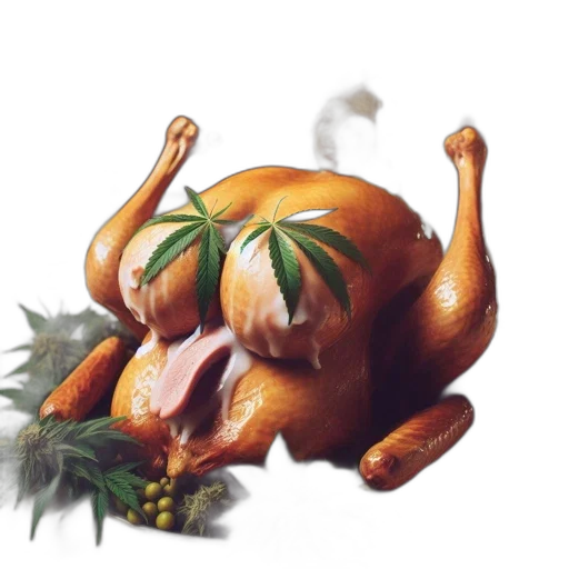 food, animal, photorealistic, concept art, 3d render, watercolor, festive, scene transparent PNG cut-out