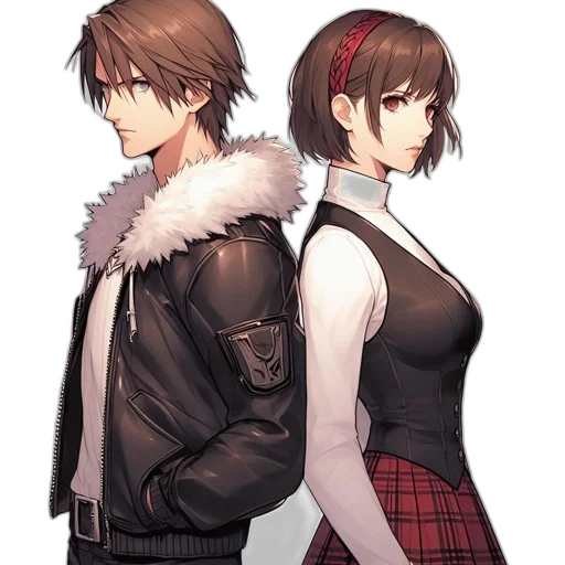 jacket, concept art, pixel art, anime, cyberpunk, red, dark, monochrome transparent PNG cut-out